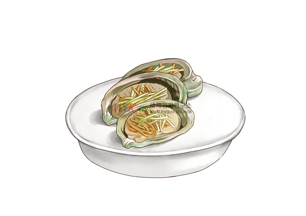 전복김치(일러스트)의 대표 이미지입니다.