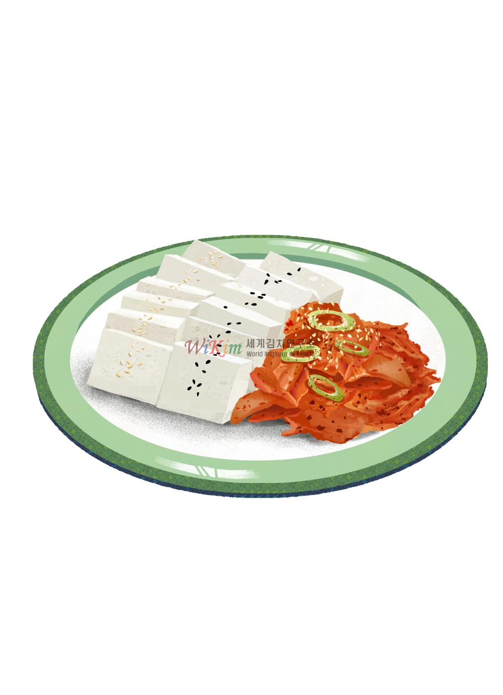 두부김치(일러스트)의 대표 이미지입니다.