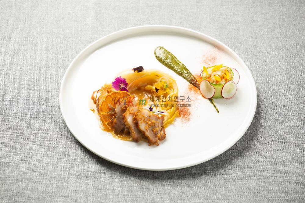 오렌지 백김치 찜 이미지